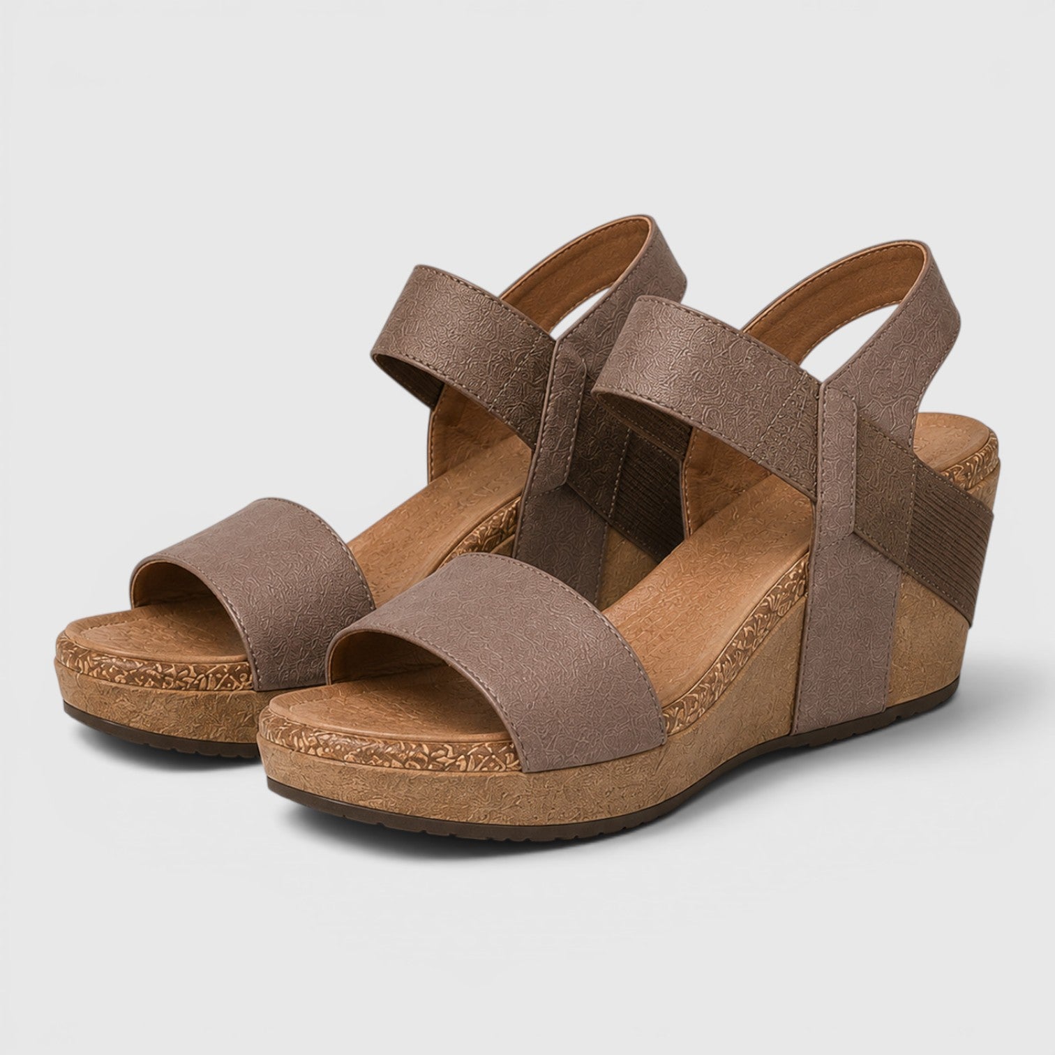 Monvaline | Women's Casual Platform Sandals with Supportive Foam Sole