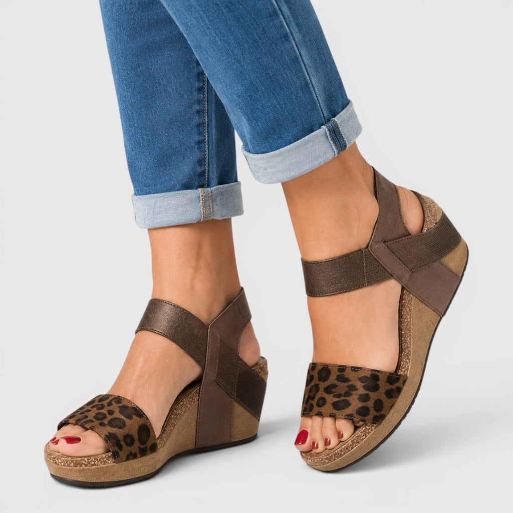 Monvaline | Women's Casual Platform Sandals with Supportive Foam Sole