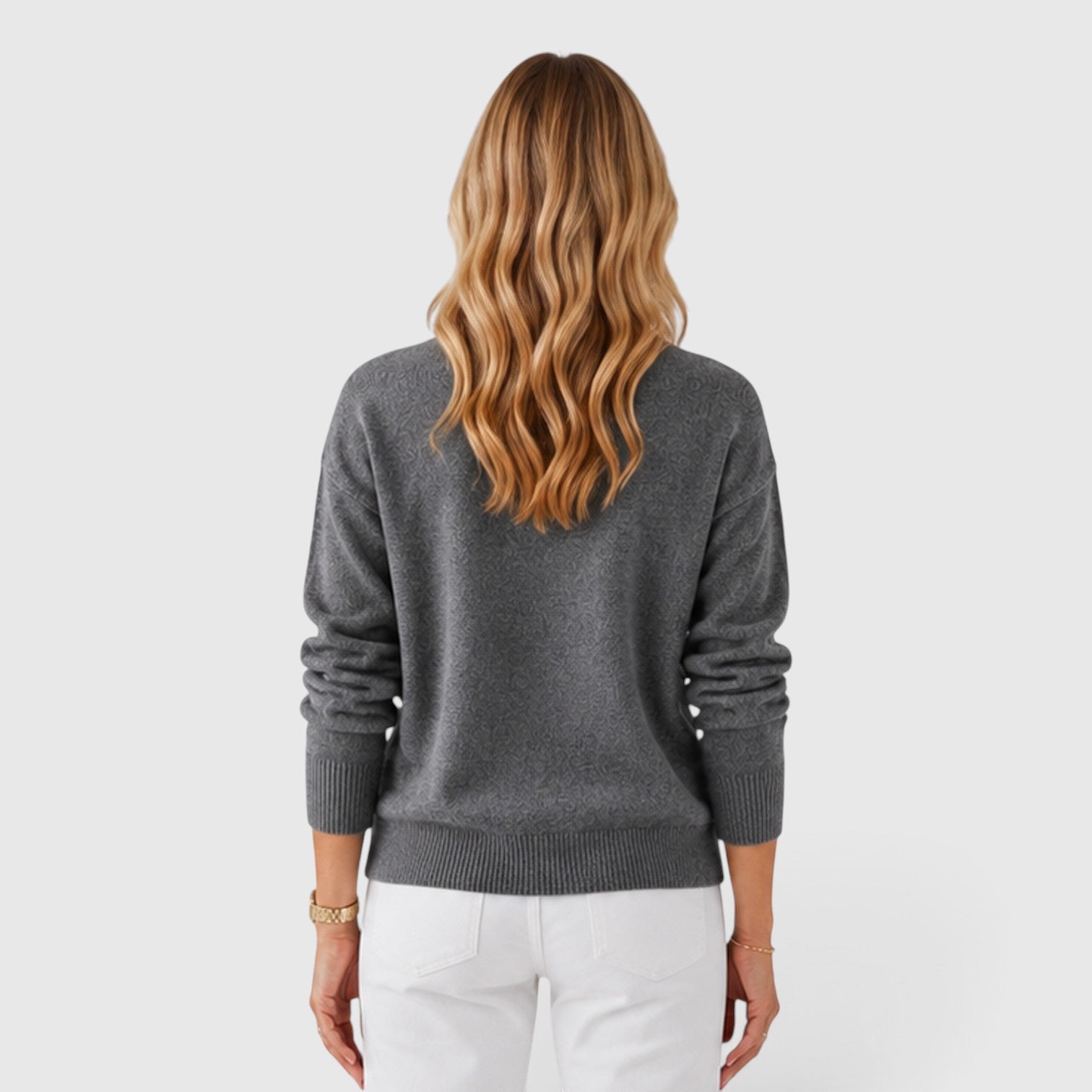 Monvaline | Women's Classic Half High Collar Soft Knit Jumper