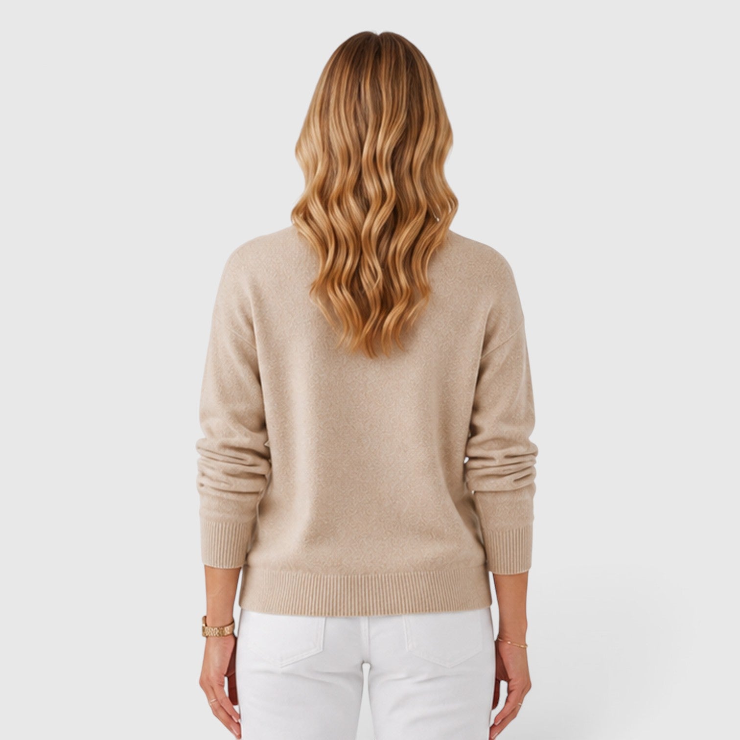 Monvaline | Women's Classic Half High Collar Soft Knit Jumper