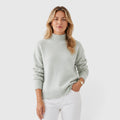 Monvaline | Women's Classic Half High Collar Soft Knit Jumper