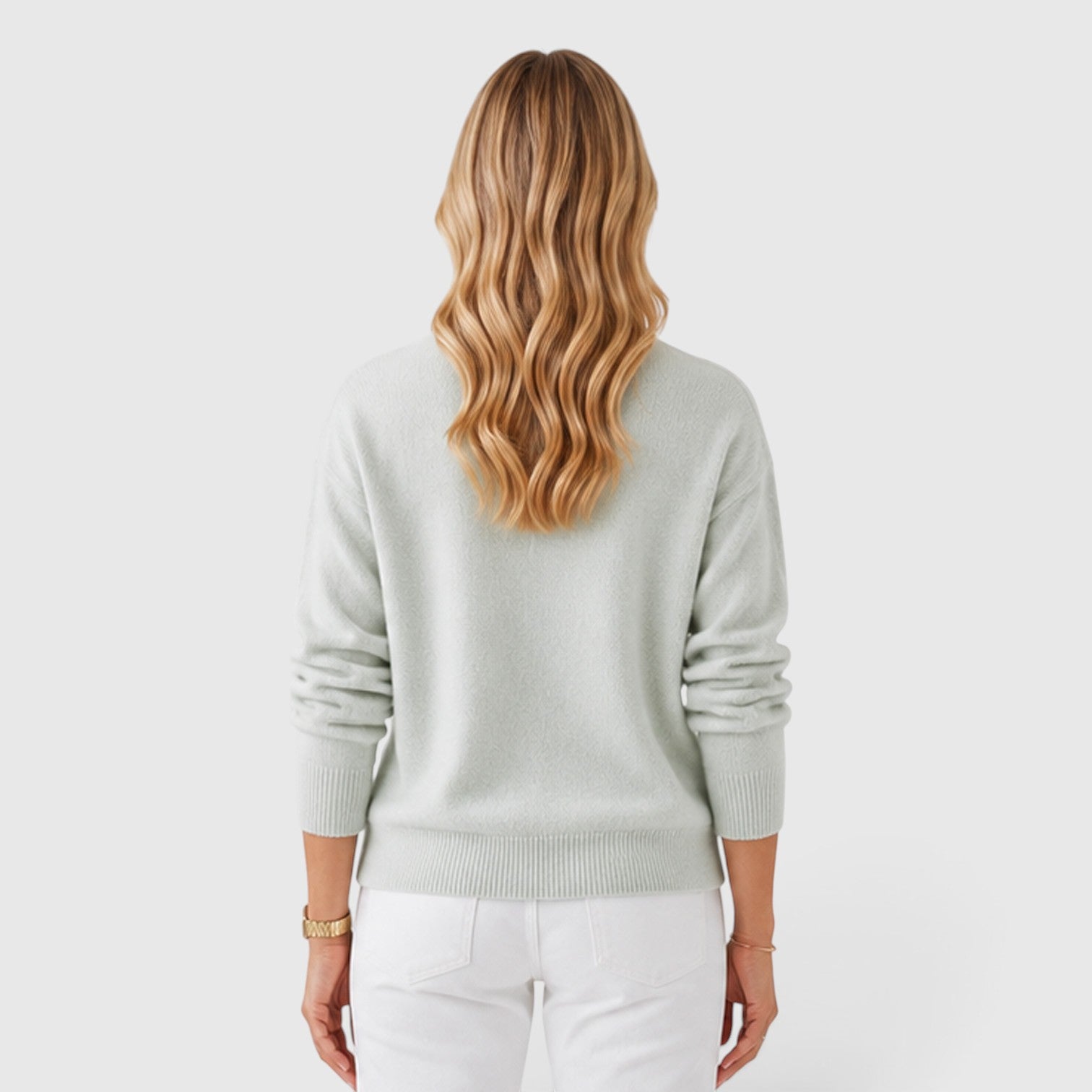 Monvaline | Women's Classic Half High Collar Soft Knit Jumper