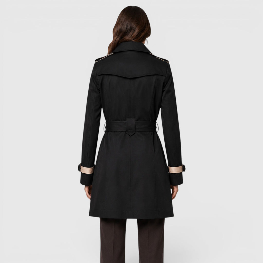 Monvaline | Women's Classic Slim Fit Trench Coat
