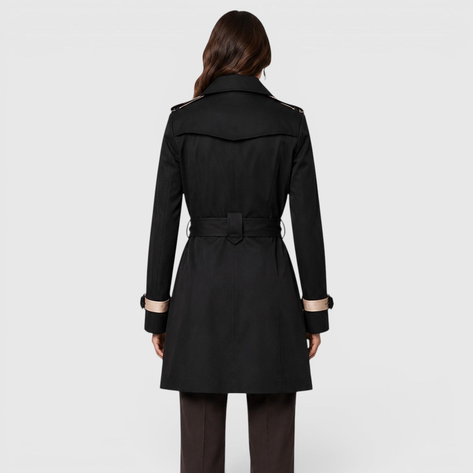 Monvaline | Women's Classic Slim Fit Trench Coat