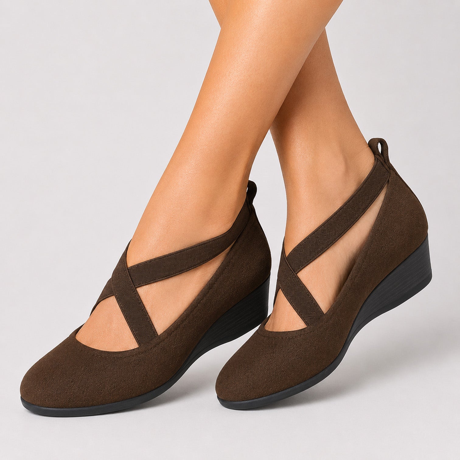 Monvaline | Women's Comfortable Platform Wedge Pumps for Daily Wear