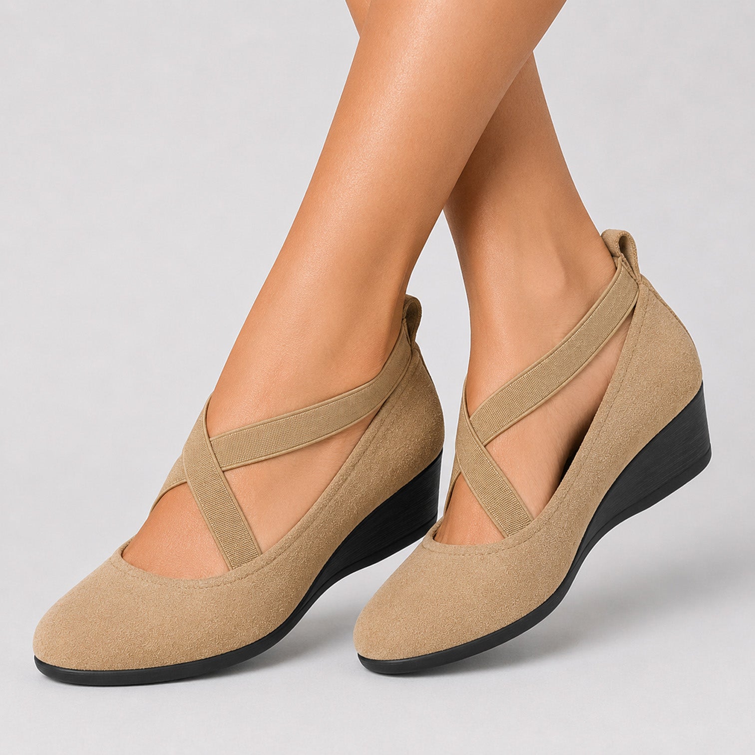 Monvaline | Women's Comfortable Platform Wedge Pumps for Daily Wear