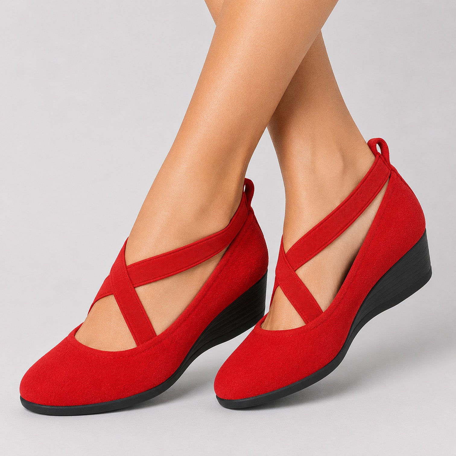 Monvaline | Women's Comfortable Platform Wedge Pumps for Daily Wear