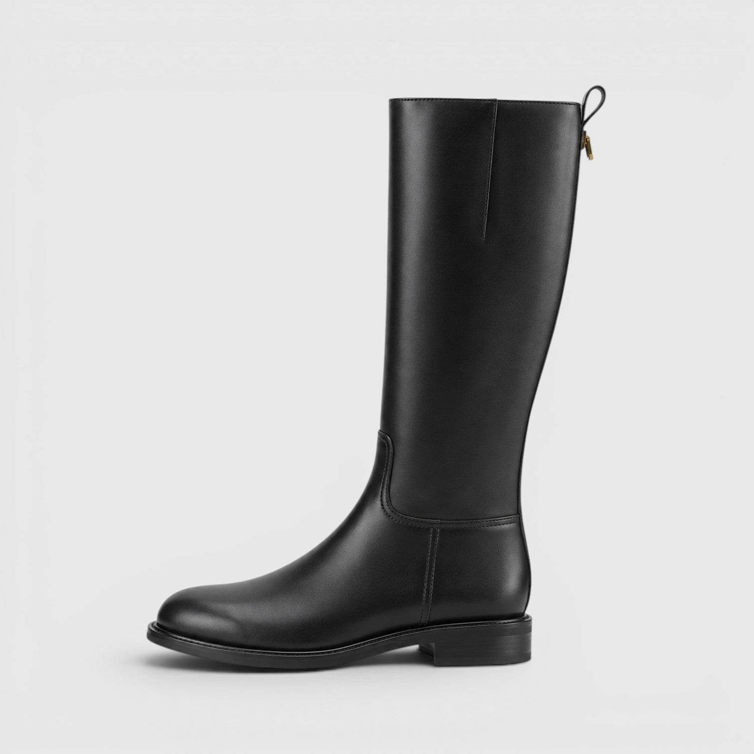 Monvaline | Women's Comfortable Side Zip Knee High Boots