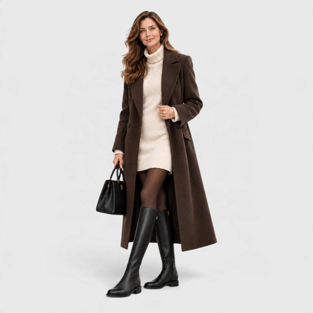 Monvaline | Women's Comfortable Side Zip Knee High Boots