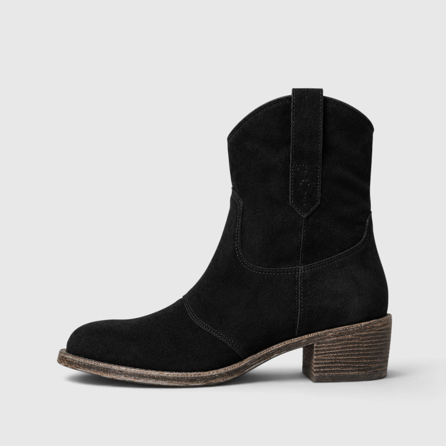 Monvaline | Women's Comfortable Suede Ankle Boots Non-Slip Rubber Sole