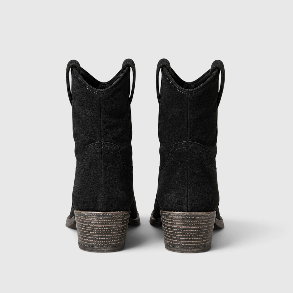 Monvaline | Women's Comfortable Suede Ankle Boots Non-Slip Rubber Sole