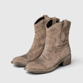 Monvaline | Women's Comfortable Suede Ankle Boots Non-Slip Rubber Sole