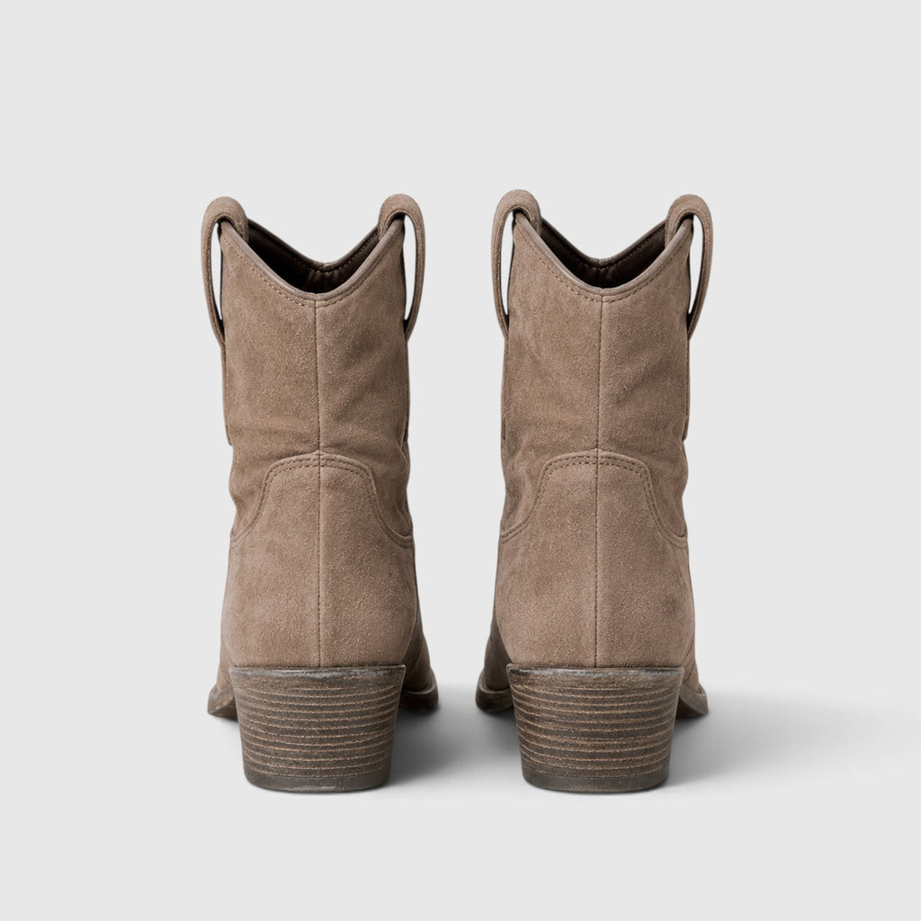 Monvaline | Women's Comfortable Suede Ankle Boots Non-Slip Rubber Sole