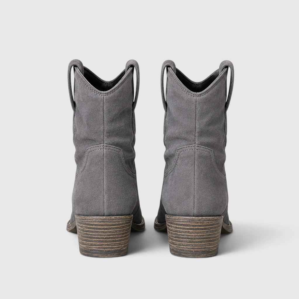 Monvaline | Women's Comfortable Suede Ankle Boots Non-Slip Rubber Sole