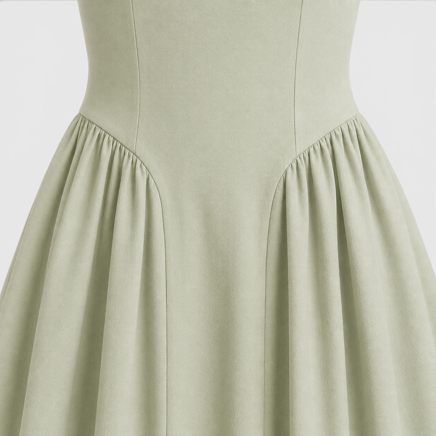 Monvaline | Women's Cotton Midi Dress Breathable Comfort High Waist Fit