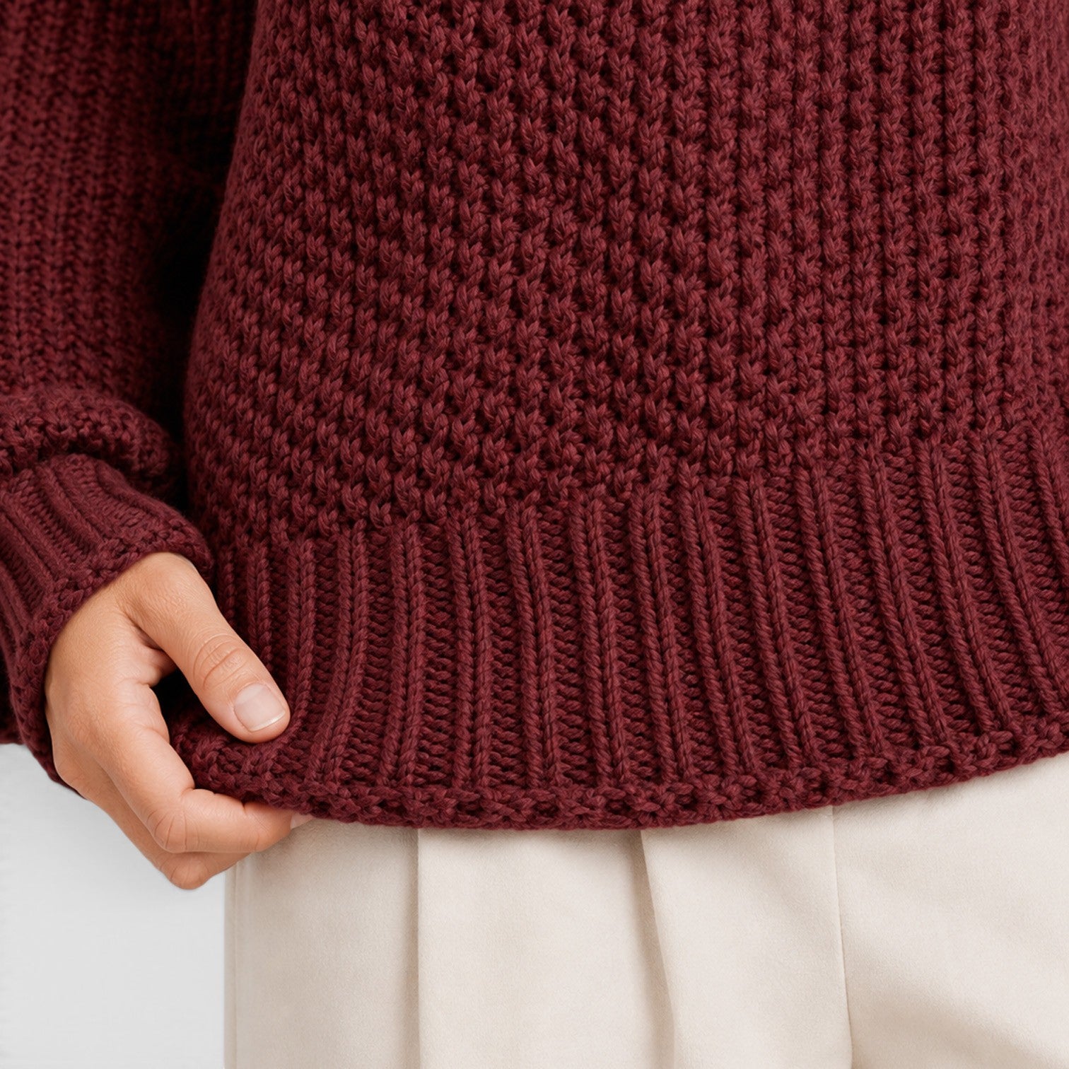 Monvaline | Women's Cozy Knit Everyday Roll Neck Jumper