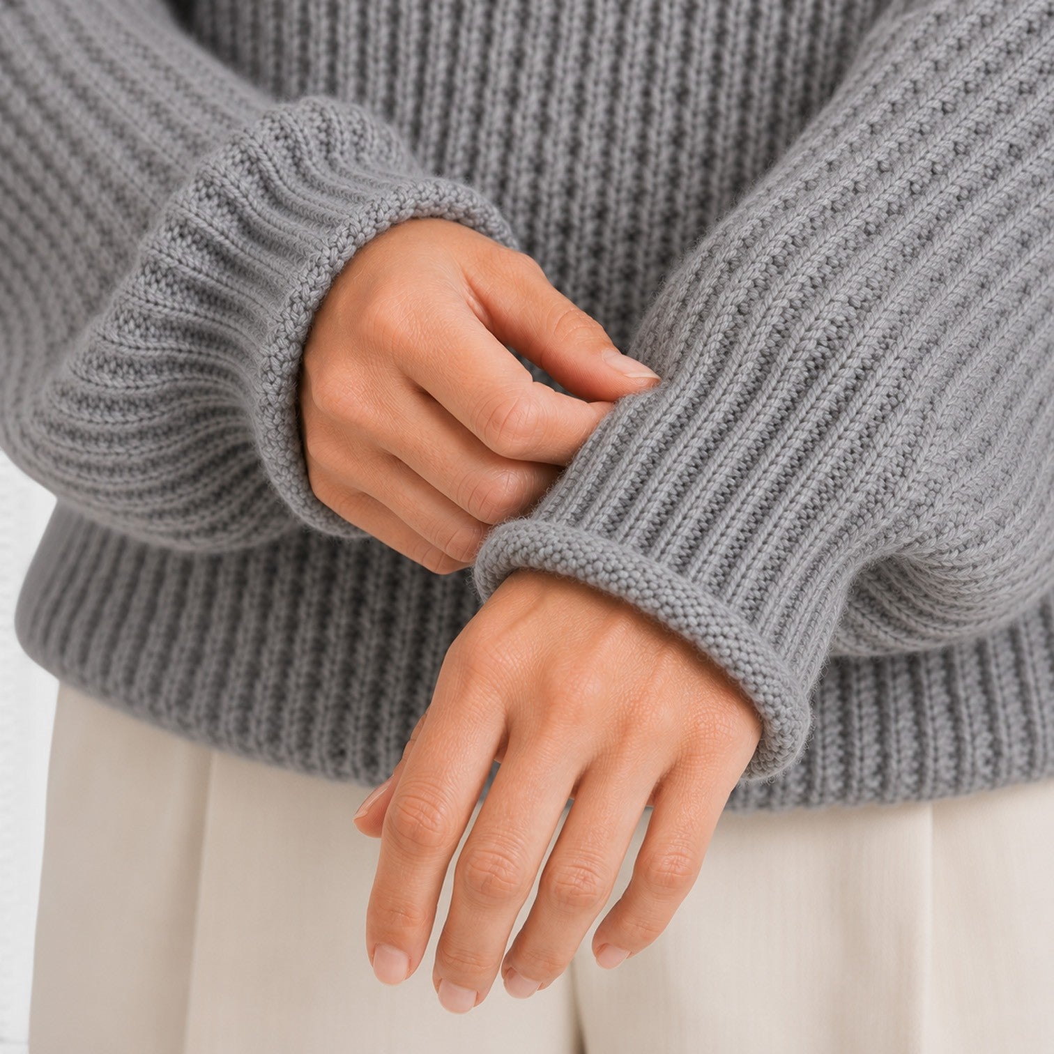 Monvaline | Women's Cozy Knit Everyday Roll Neck Jumper