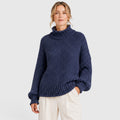 Monvaline | Women's Cozy Knit Everyday Roll Neck Jumper