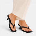 Monvaline | Women's Elegant Kitten Heel Sandals for Casual Dresses