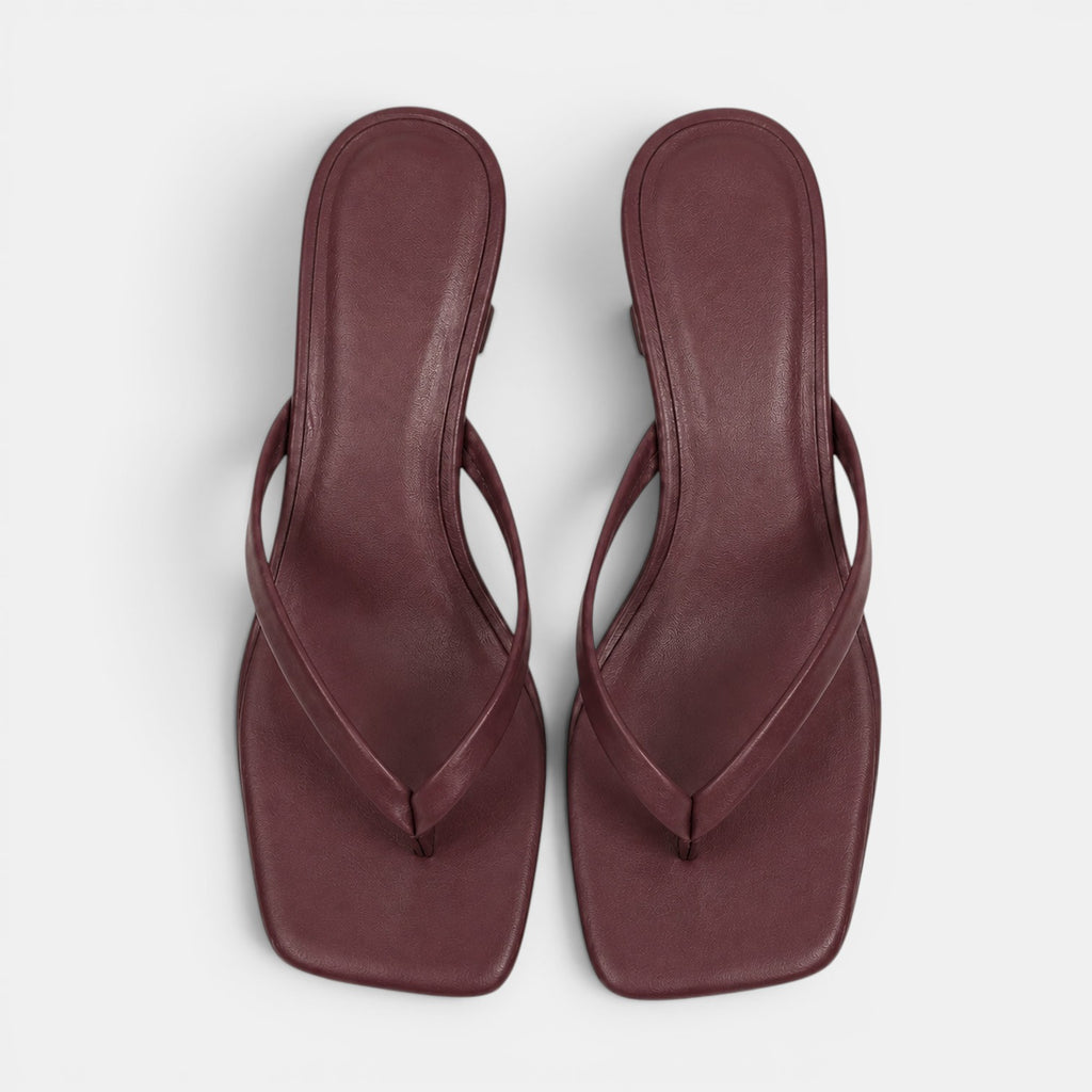 Monvaline | Women's Elegant Kitten Heel Sandals for Casual Dresses