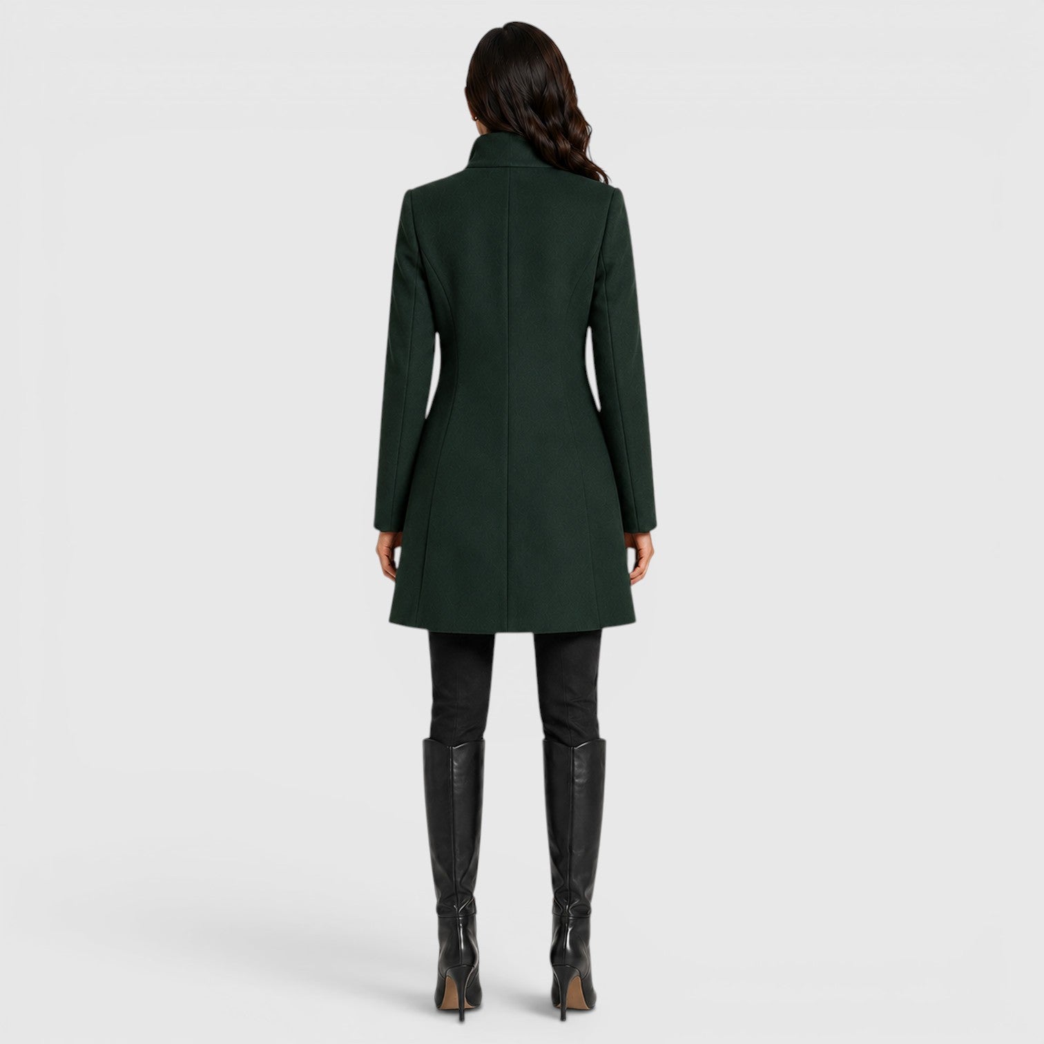 Monvaline | Women's Elegant Stand Collar Coat for Daily Outerwear
