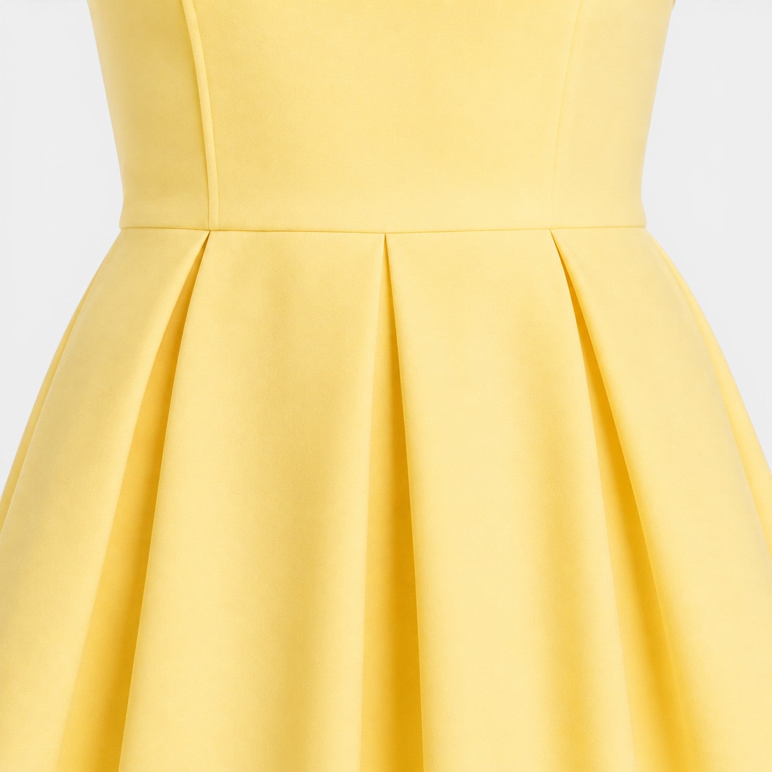 Monvaline | Women's Elegant Tube Top Dress – Pleated Formal Midi Dress