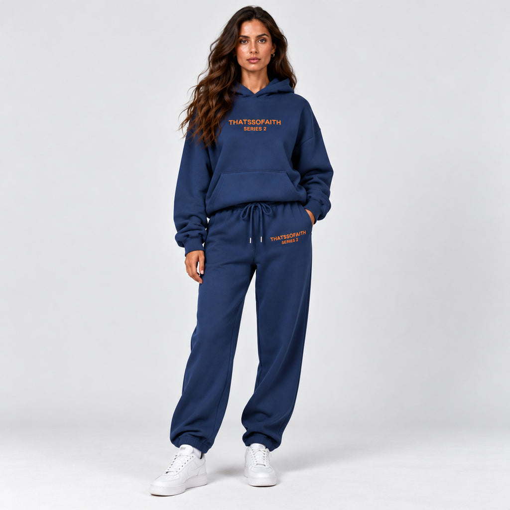 Monvaline | Women's Embroidered Loungewear Co-Ord Set – Relaxed Fit