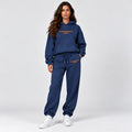Monvaline | Women's Embroidered Loungewear Co-Ord Set – Relaxed Fit