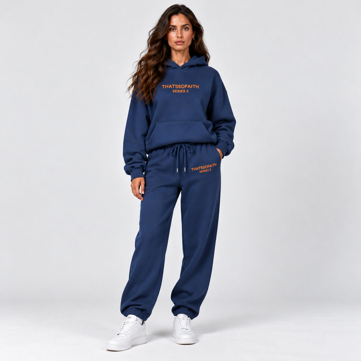 Monvaline | Women's Embroidered Loungewear Co-Ord Set – Relaxed Fit