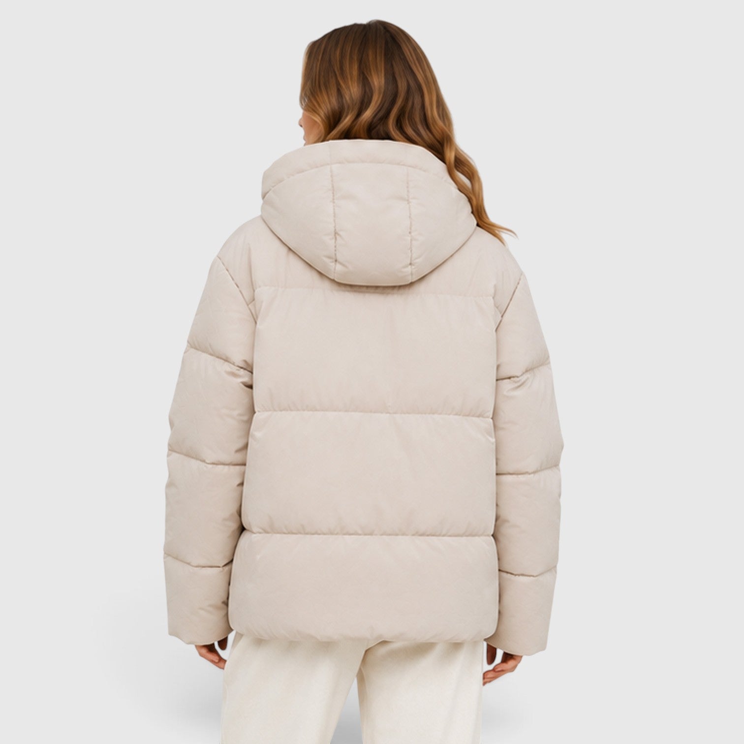 Monvaline | Women's Hooded Lightweight Puffer Jacket – Quilted Zip-Up