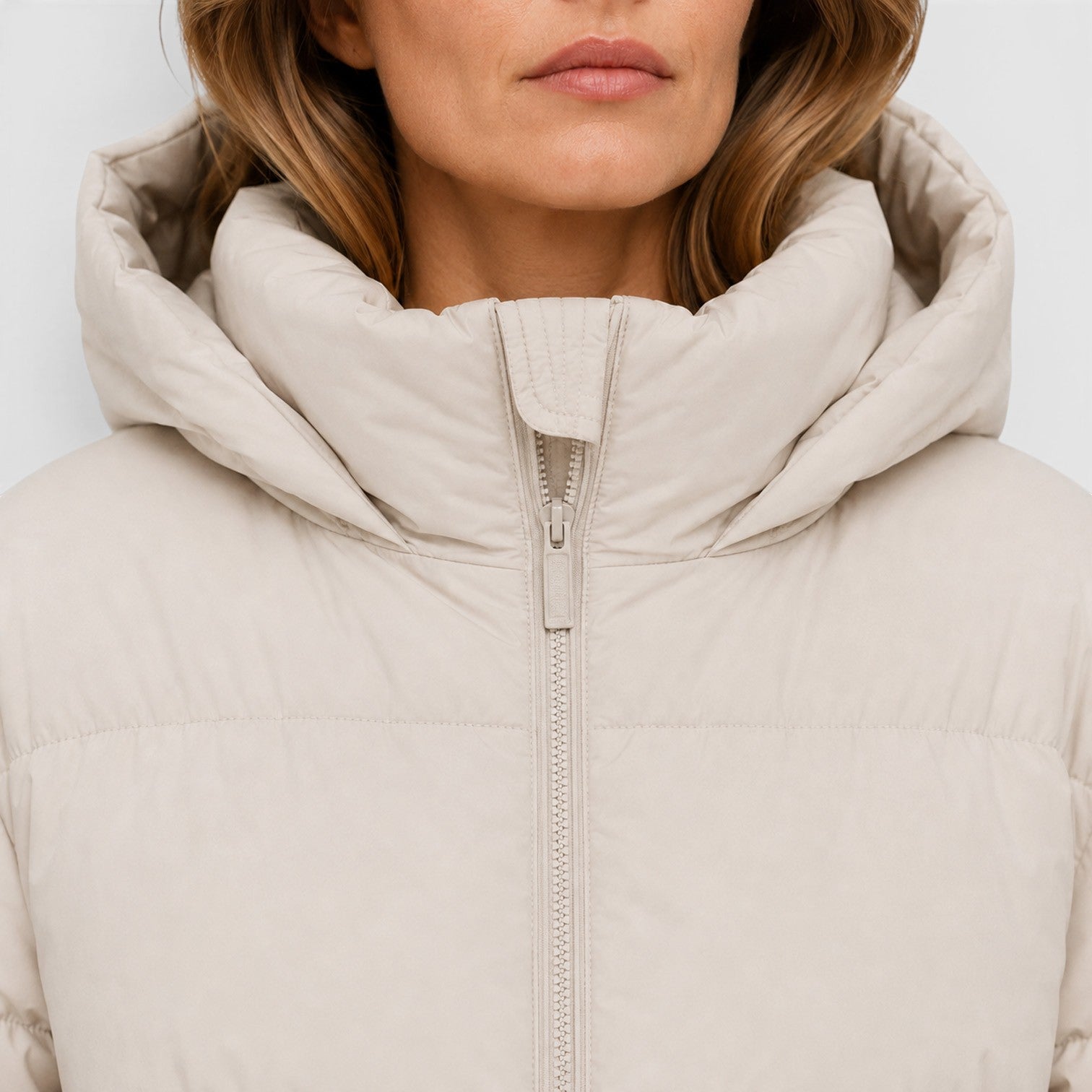 Monvaline | Women's Hooded Lightweight Puffer Jacket – Quilted Zip-Up