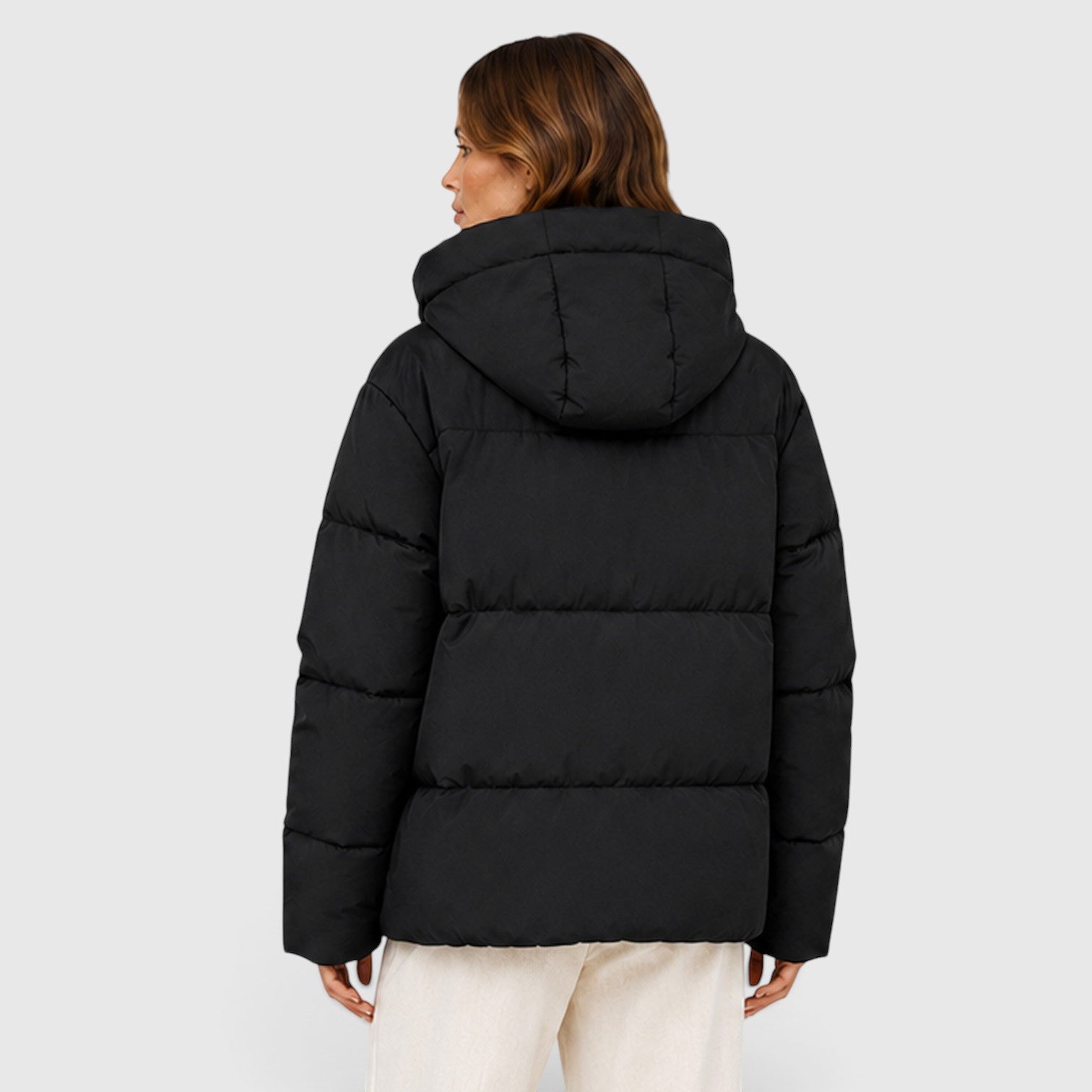 Monvaline | Women's Hooded Lightweight Puffer Jacket – Quilted Zip-Up
