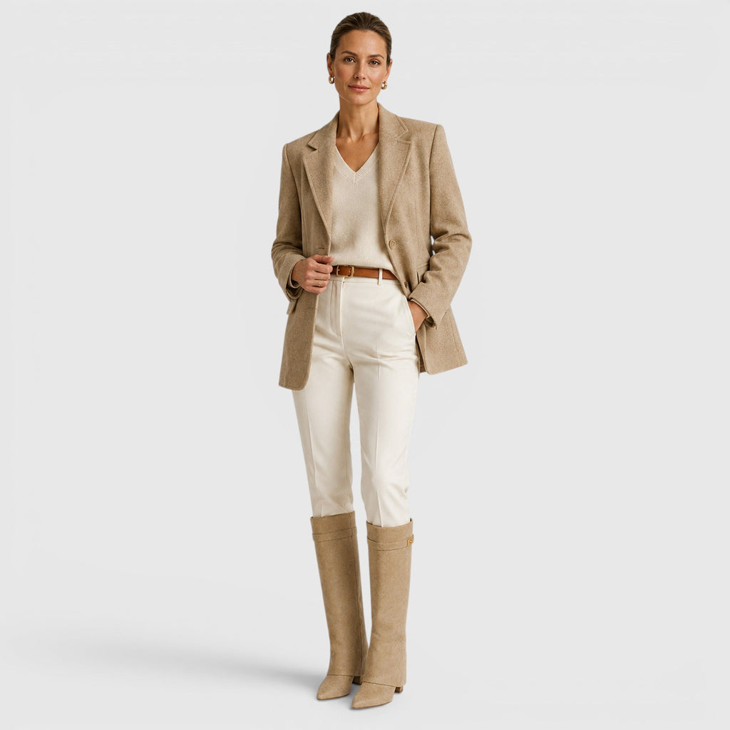 Monvaline | Women's Knee High Boots for Work and Smart Casual Outfits
