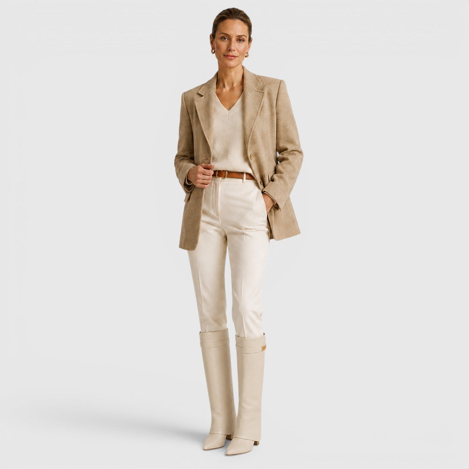 Monvaline | Women's Knee High Boots for Work and Smart Casual Outfits
