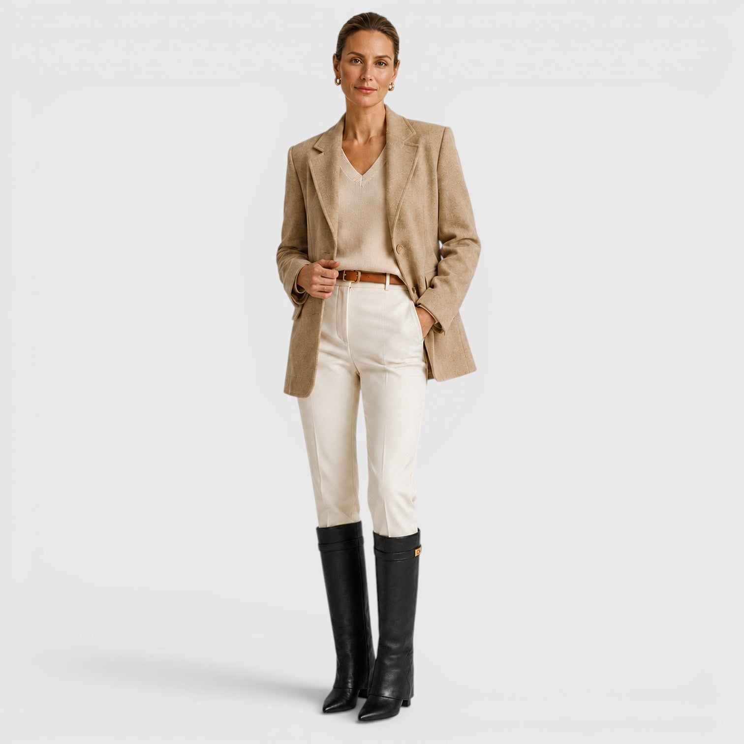 Monvaline | Women's Knee High Boots for Work and Smart Casual Outfits