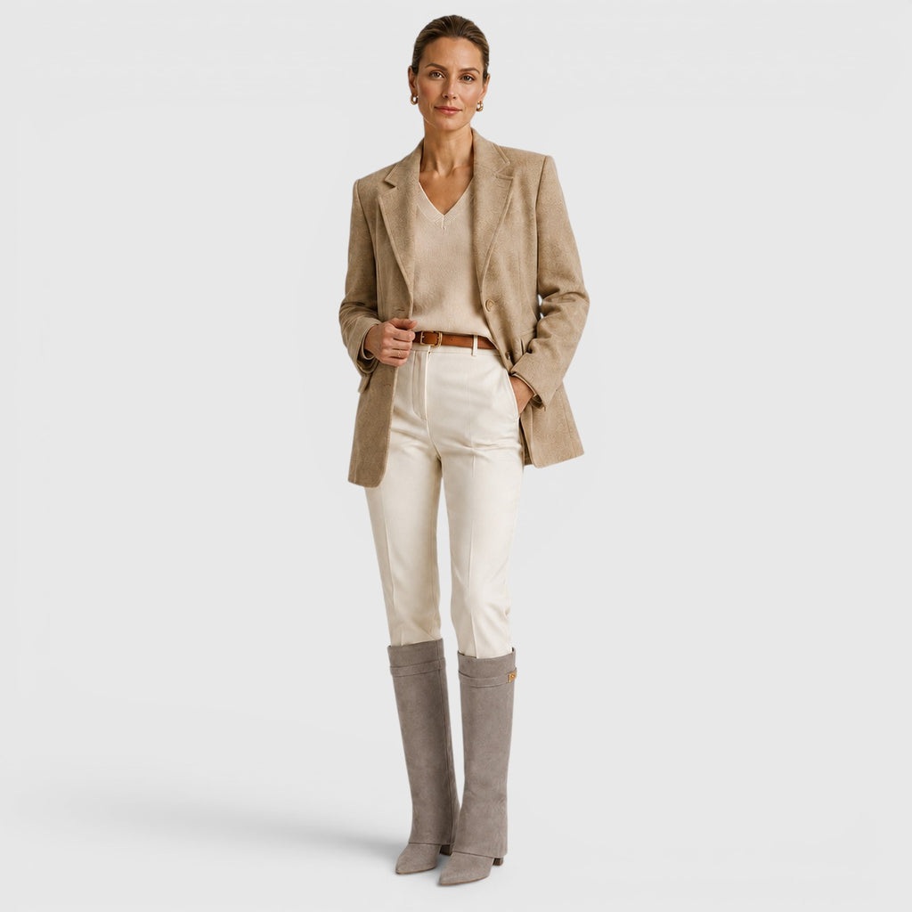 Monvaline | Women's Knee High Boots for Work and Smart Casual Outfits