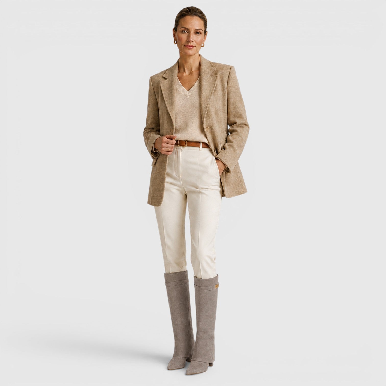 Monvaline | Women's Knee High Boots for Work and Smart Casual Outfits