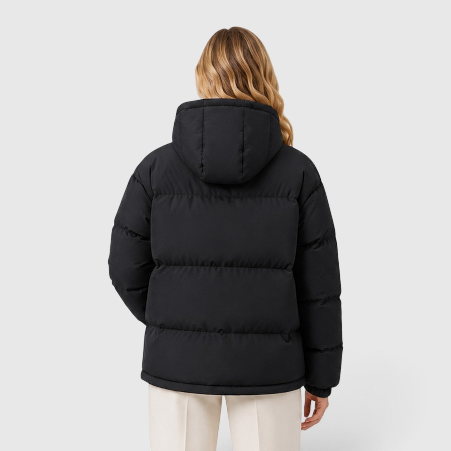 Monvaline | Women's Lightweight Hooded Puffer Jacket – Warm Casual Outerwear