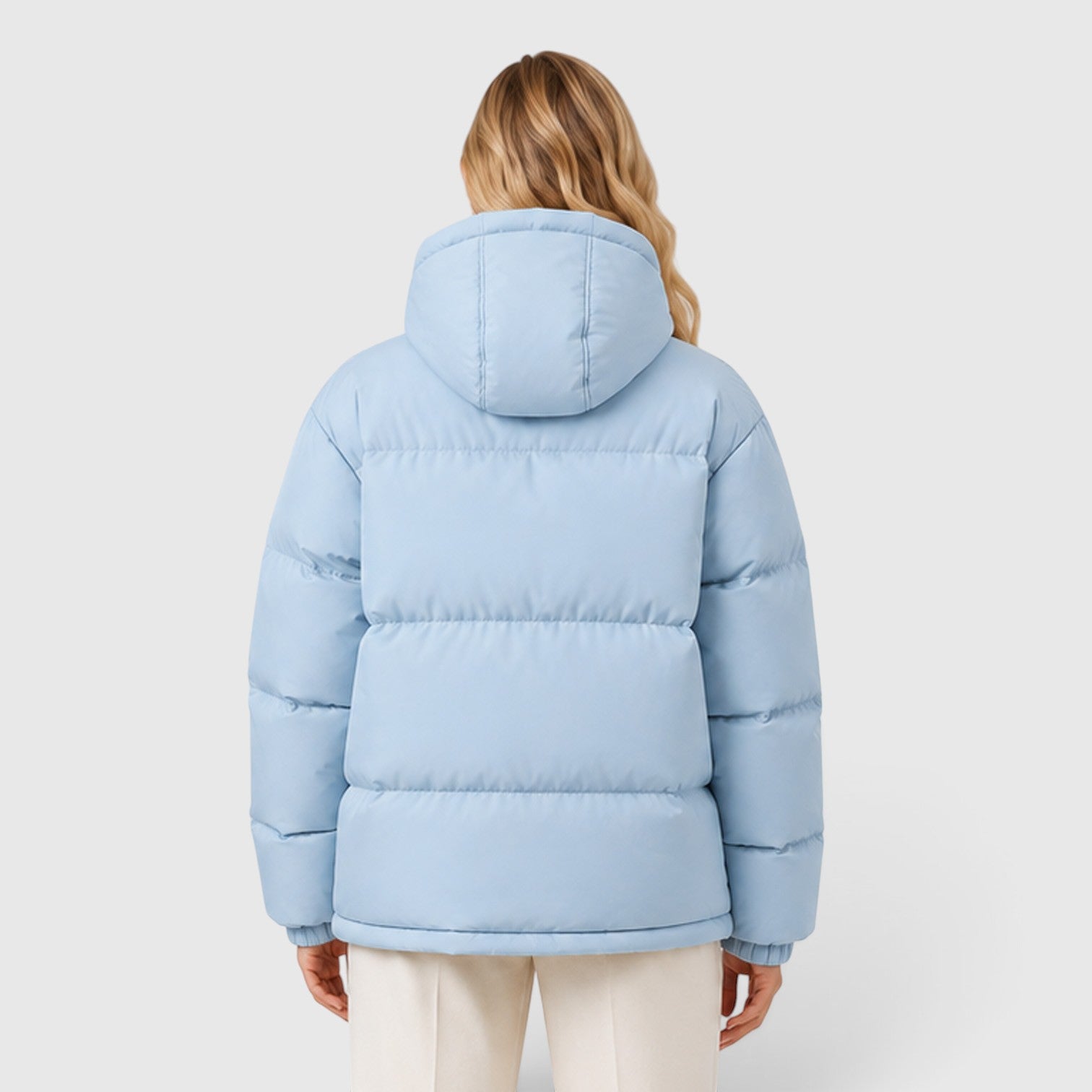 Monvaline | Women's Lightweight Hooded Puffer Jacket – Warm Casual Outerwear