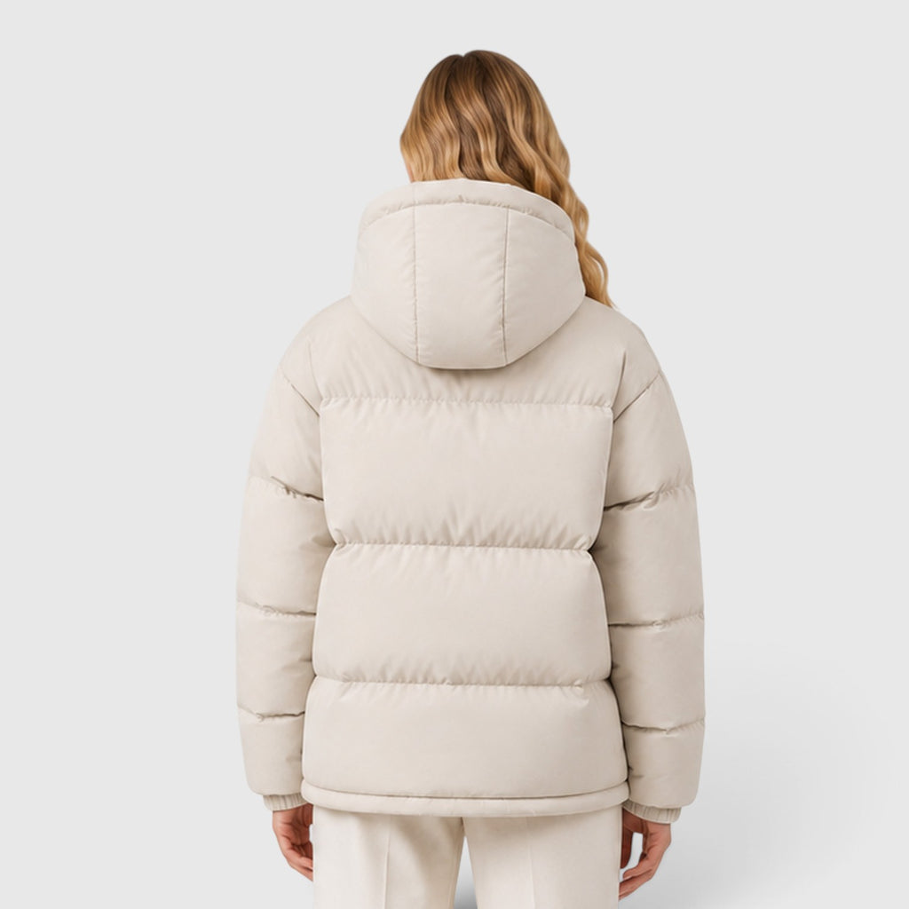 Monvaline | Women's Lightweight Hooded Puffer Jacket – Warm Casual Outerwear