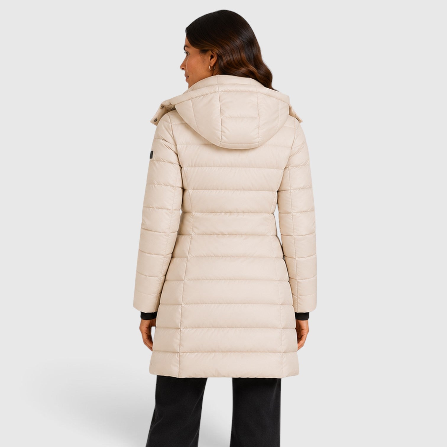 Monvaline | Women's Lightweight Insulated Hooded Puffer Jacket - Stylish Winter Coat