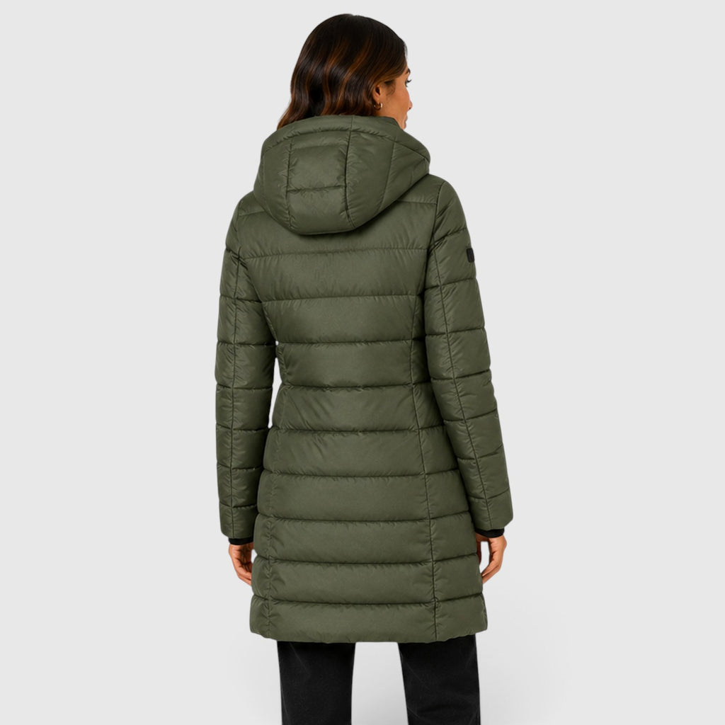 Monvaline | Women's Lightweight Insulated Hooded Puffer Jacket - Stylish Winter Coat