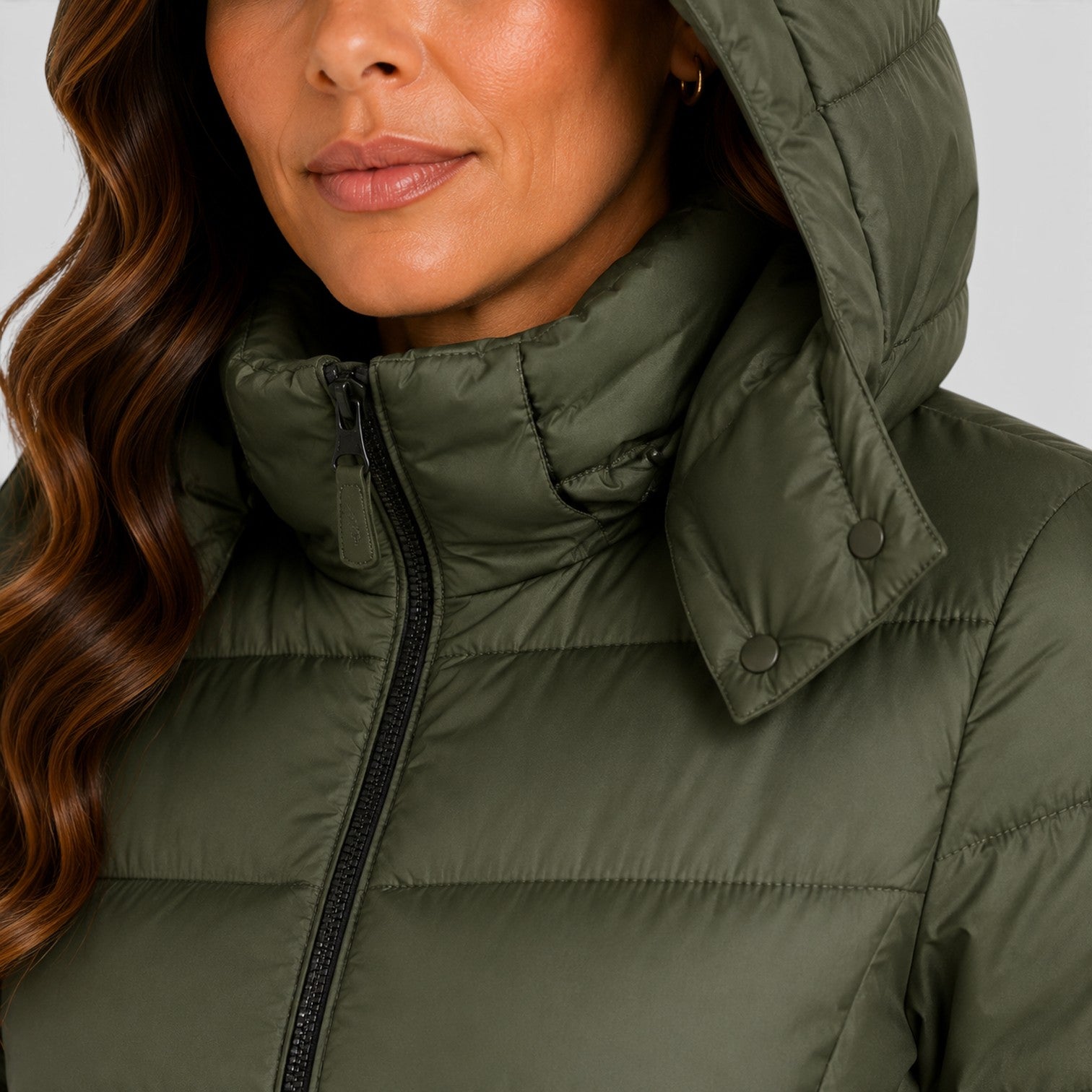 Monvaline | Women's Lightweight Insulated Hooded Puffer Jacket - Stylish Winter Coat