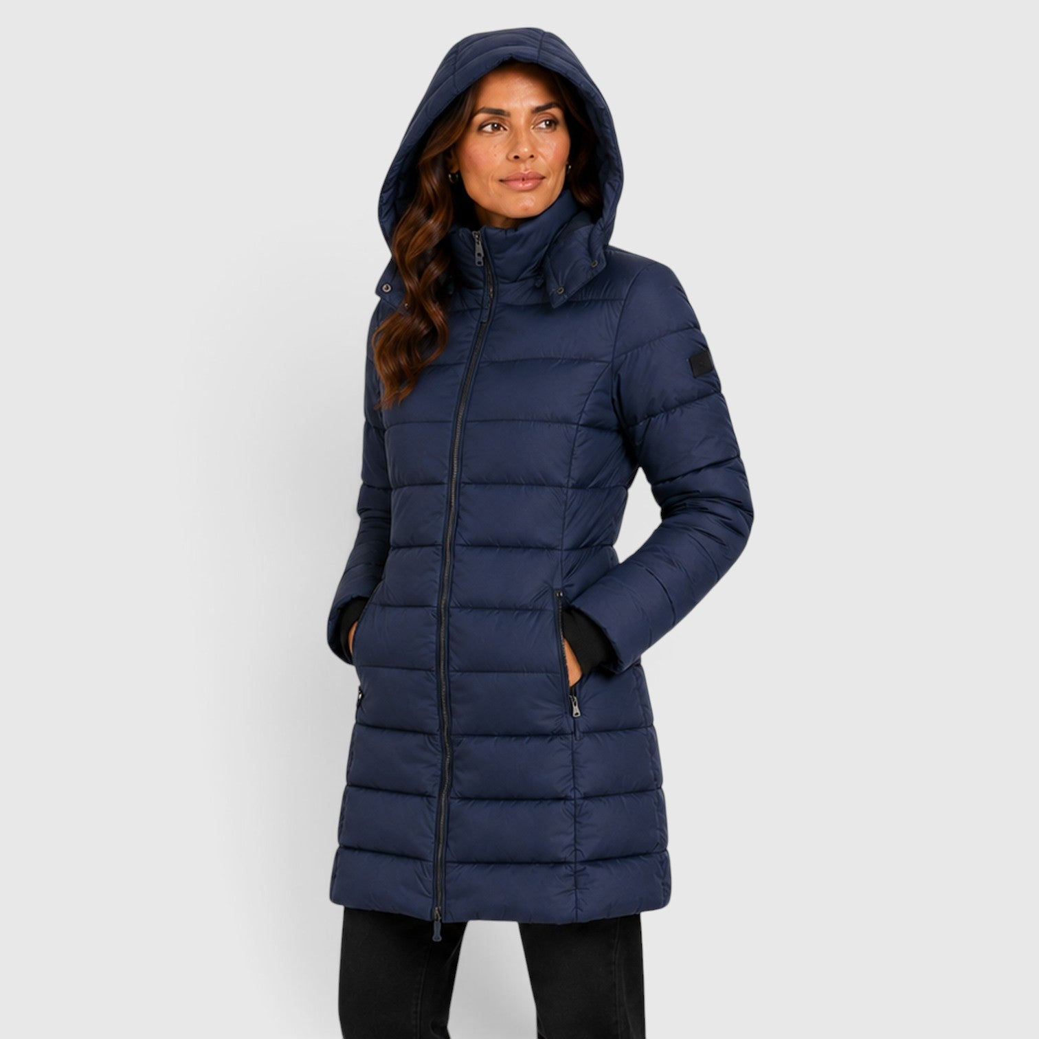 Monvaline | Women's Lightweight Insulated Hooded Puffer Jacket - Stylish Winter Coat