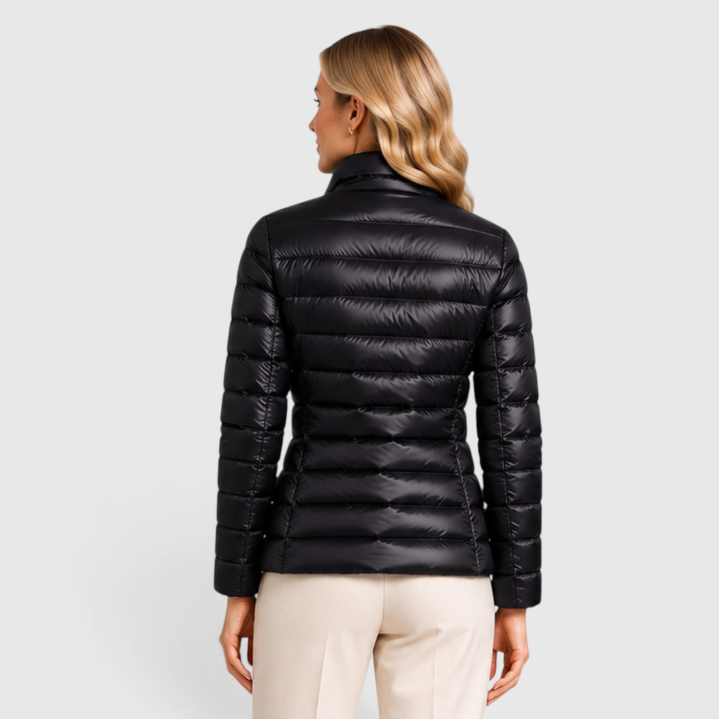 Monvaline | Women's Lightweight Quilted Puffer Jacket – Slim Fit Zip-Up