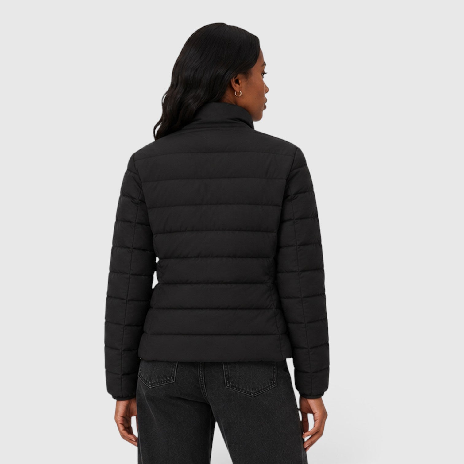 Monvaline | Women's Lightweight Quilted Puffer Jacket - Stylish Slim Fit Winter Outerwear