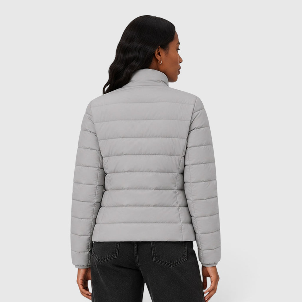Monvaline | Women's Lightweight Quilted Puffer Jacket - Stylish Slim Fit Winter Outerwear