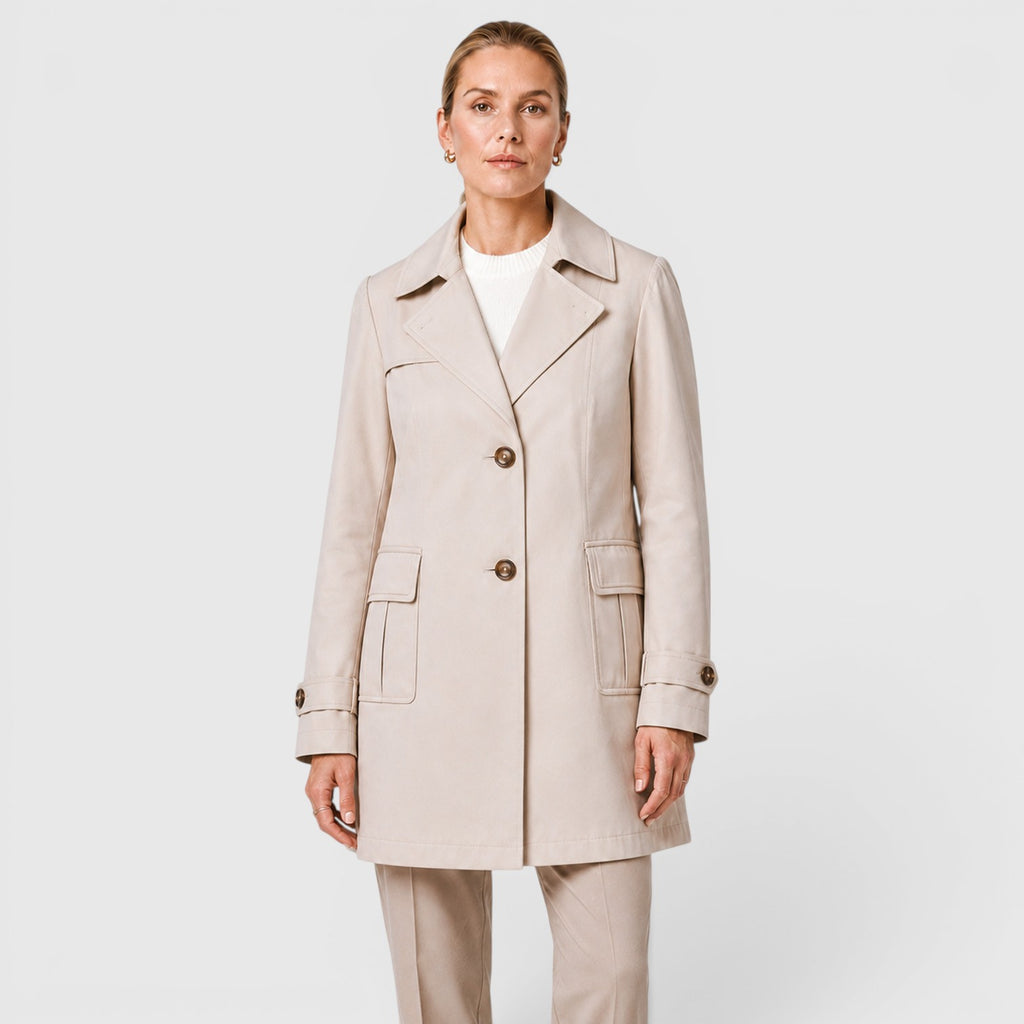 Monvaline | Women's Lightweight Trench Coat for Smart Casual Wear