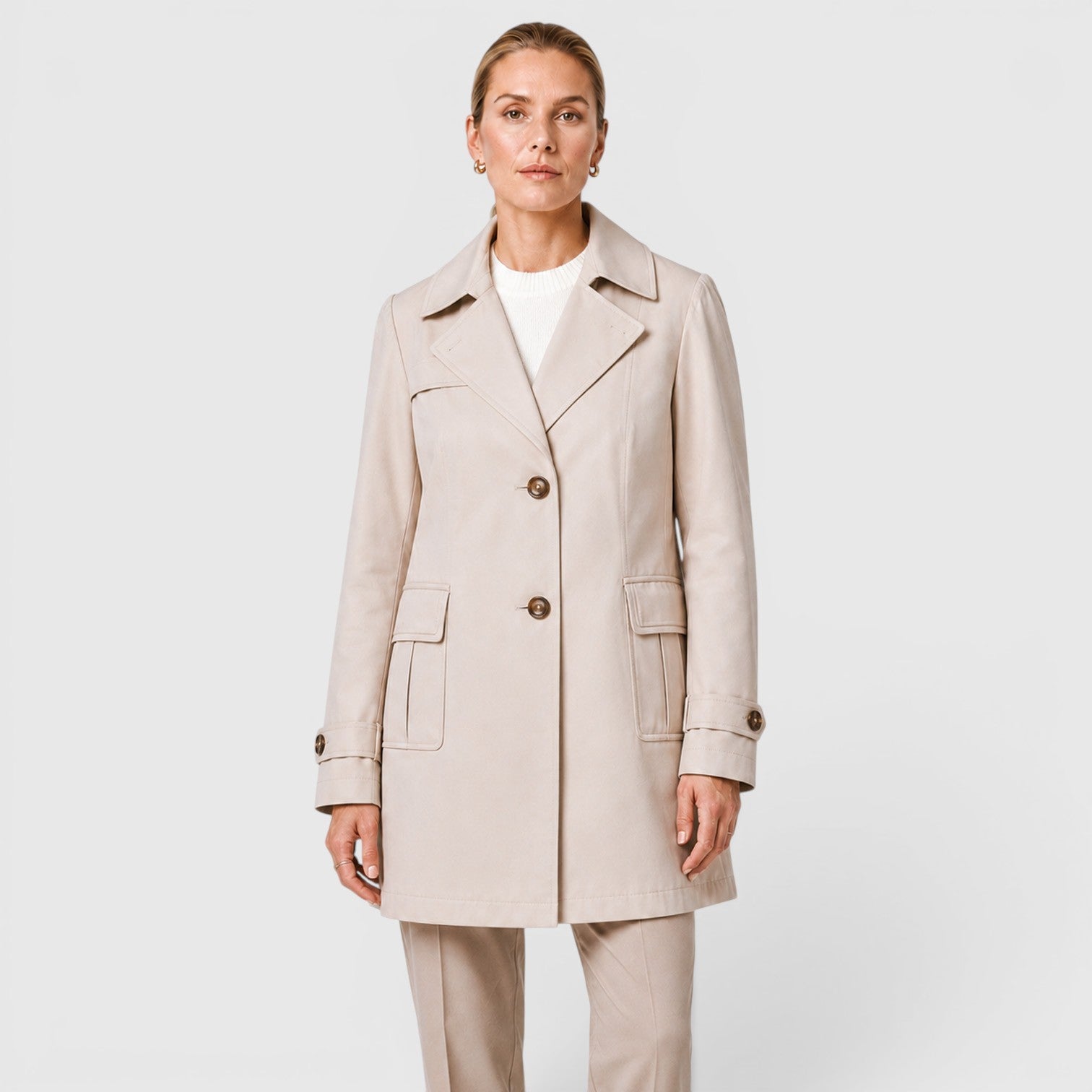 Monvaline | Women's Lightweight Trench Coat for Smart Casual Wear