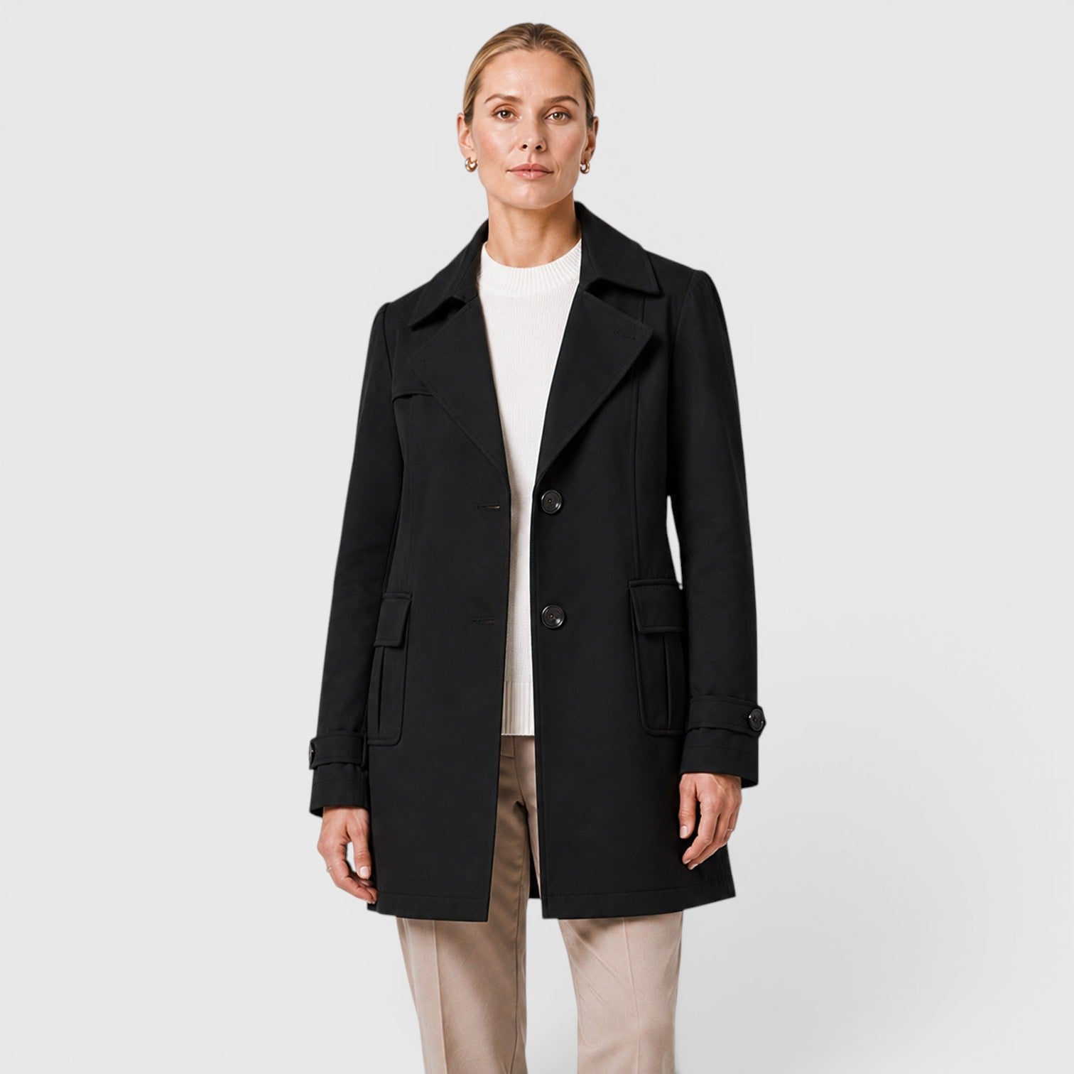 Monvaline | Women's Lightweight Trench Coat for Smart Casual Wear